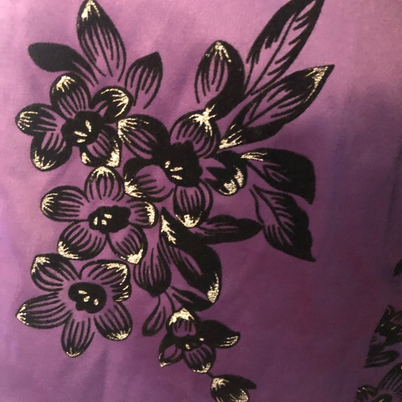 Women purple & black strapless mini dress size 9 - Picture 4 of 4